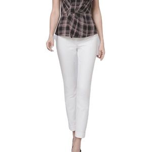 White House Black Market White Slim Crops